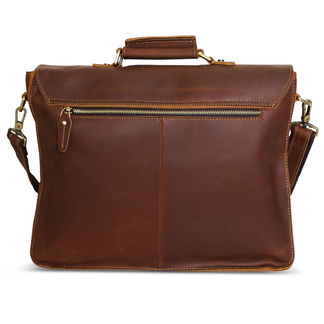 Brown Leather Messenger Satchel Bag for Men – The Real Leather Company