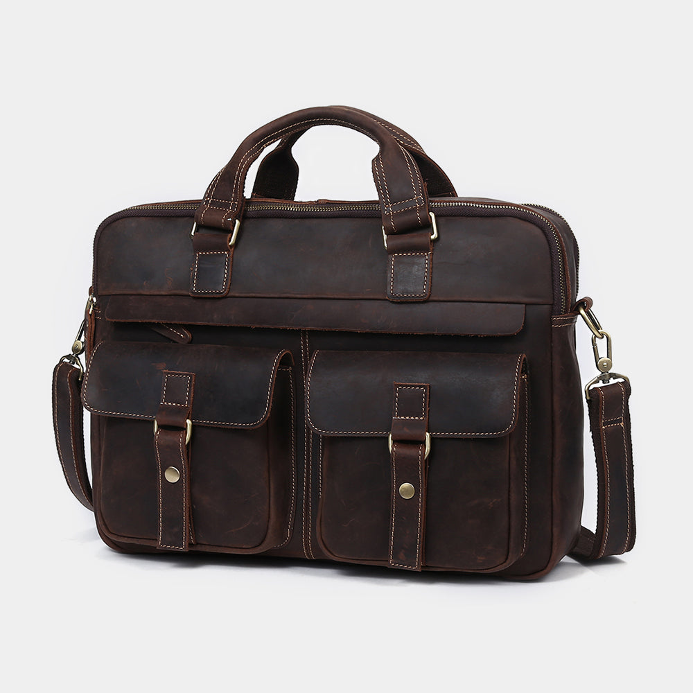 Leather Laptop Bag for 17 Inch Laptops
