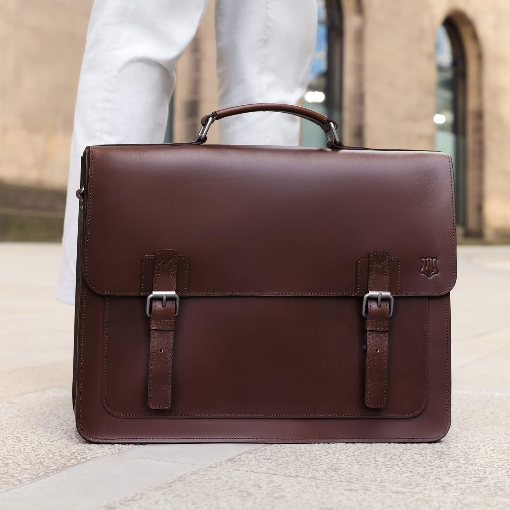 Business satchel briefcase best sale