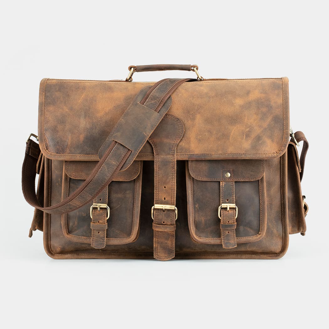 the jones leather messenger bag satchel briefcase for men