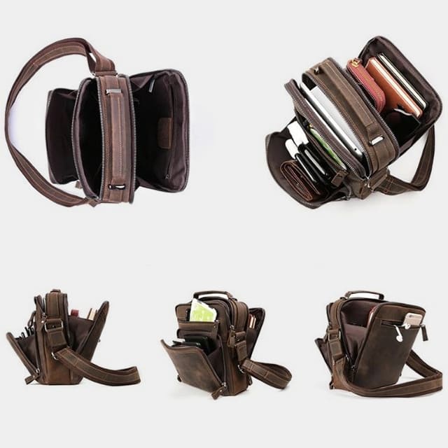 the man bag leather sling bag crossbody bag for men