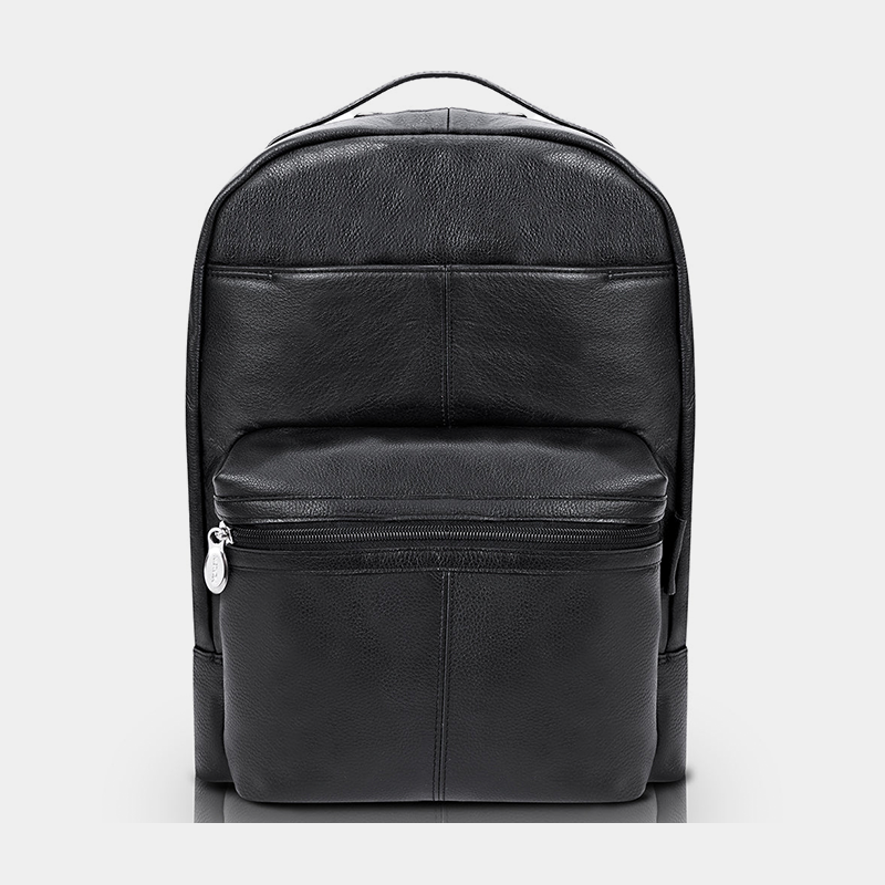 Premium 15” Leather Dual-Compartment Laptop Backpack Premium 15” Leather Dual-Compartment Laptop Backpack