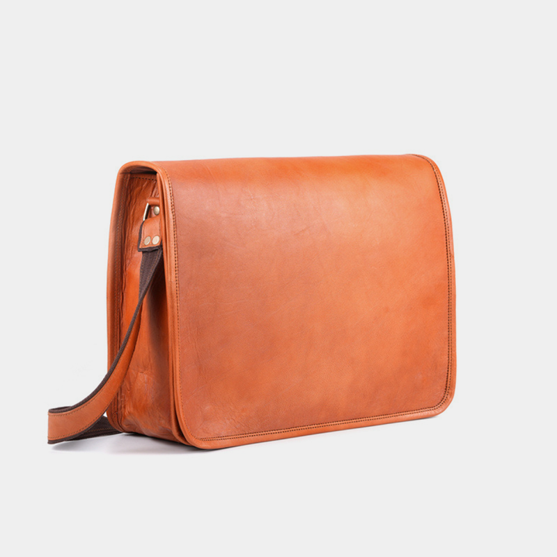 the prime leather messenger bag