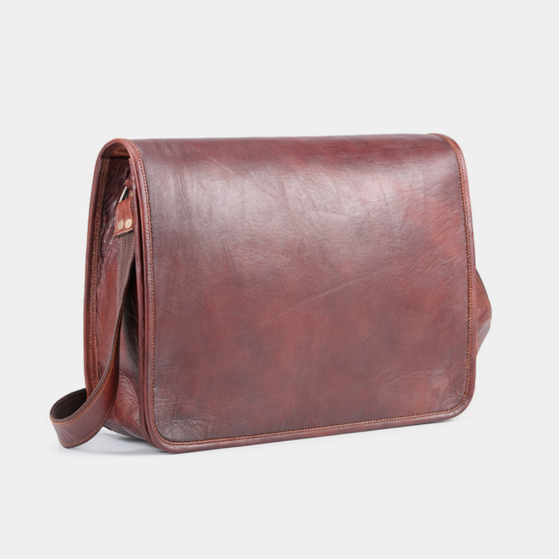 the prime leather messenger bag