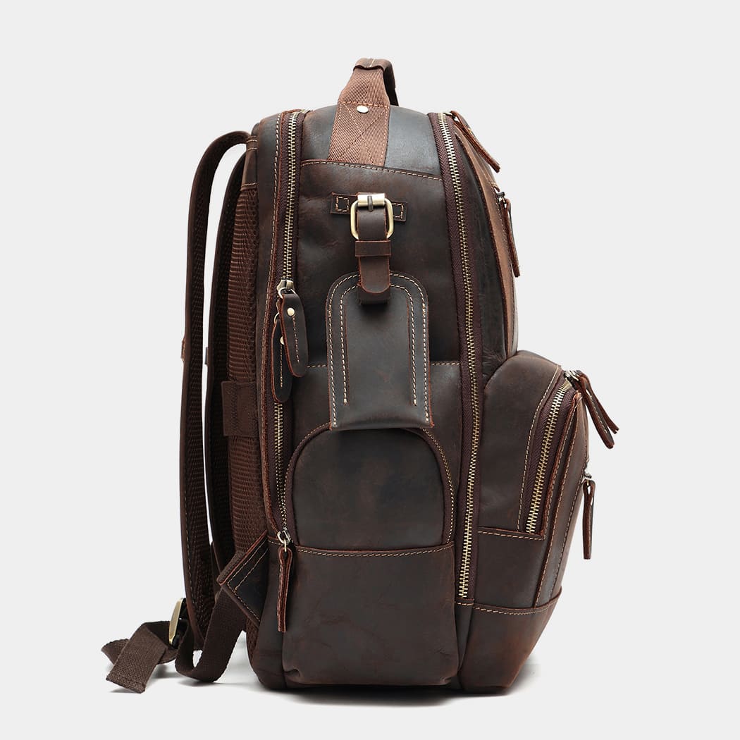 the standard leather laptop backpack for men the real leather co