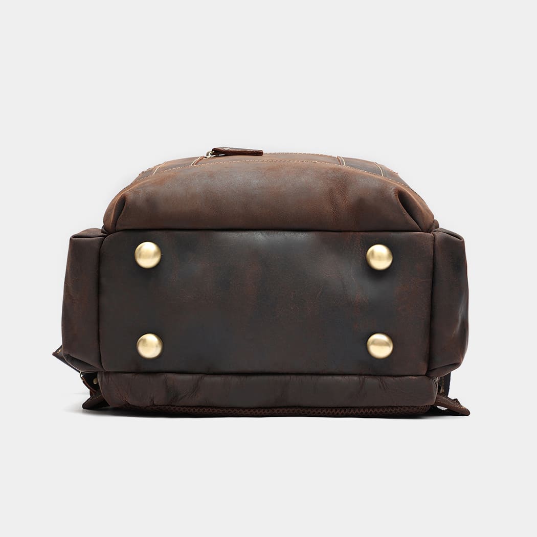 the standard leather laptop backpack for men the real leather co