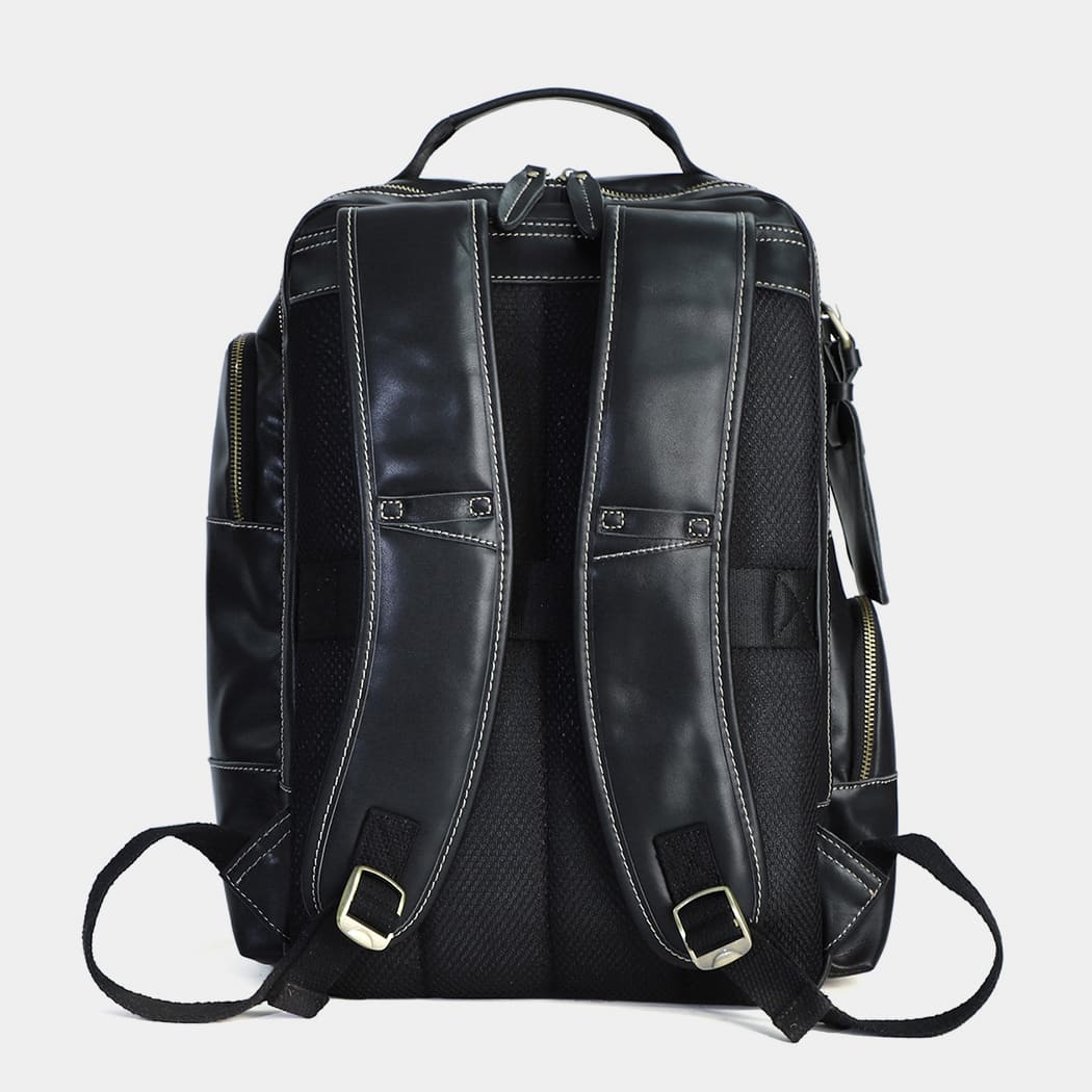 the standard leather laptop backpack for men the real leather co