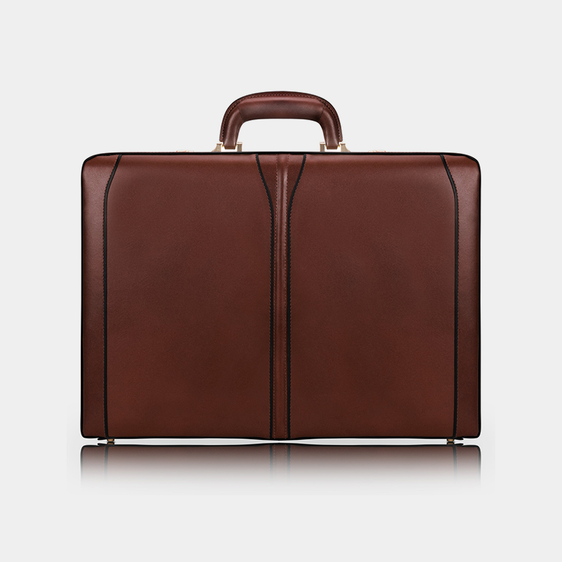 Black Attache Case Expandable The Real Leather Co