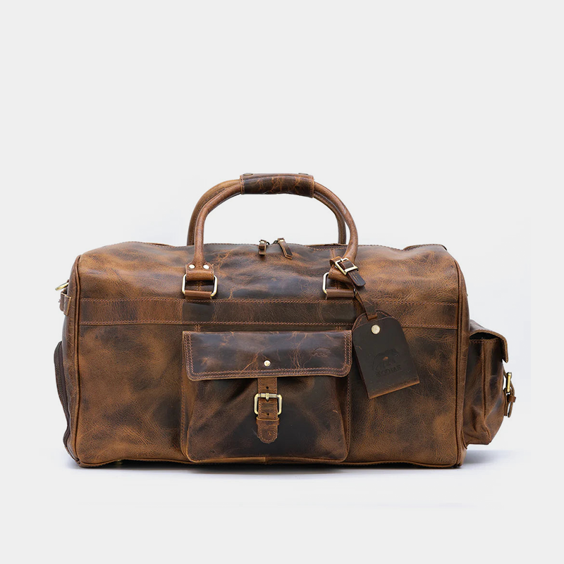 Buffalo Leather Duffle Bag The Real Leather Co