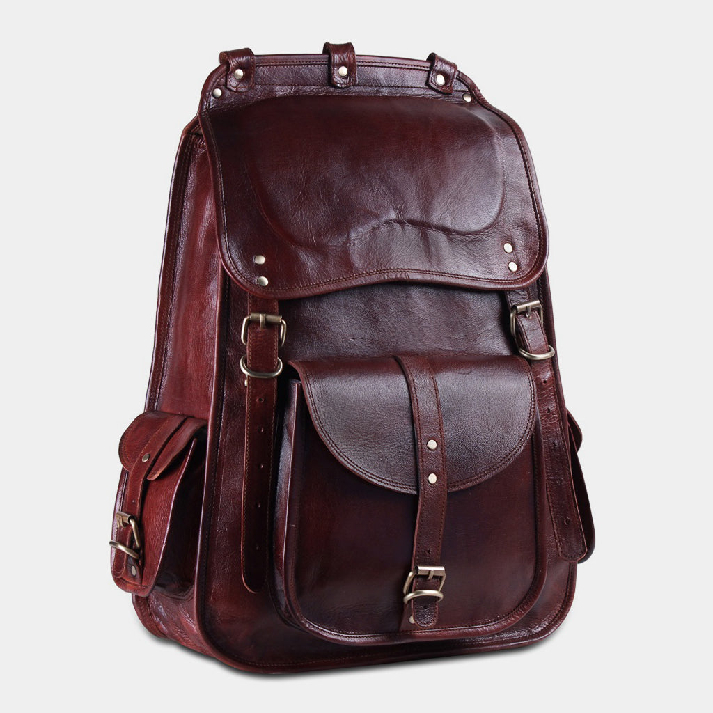backpack leather men factory Black Leather Backpack for Men – The Real Leather Co