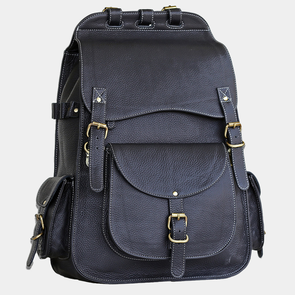 backpack vintage leather Black Leather Backpack for Men – The Real Leather Co