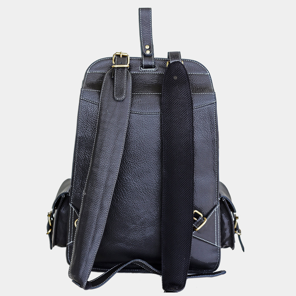 black leather fashion backpack Buy The Atlas Atlas means business Rare rabbit' Axiel (Leather) Backpack-One