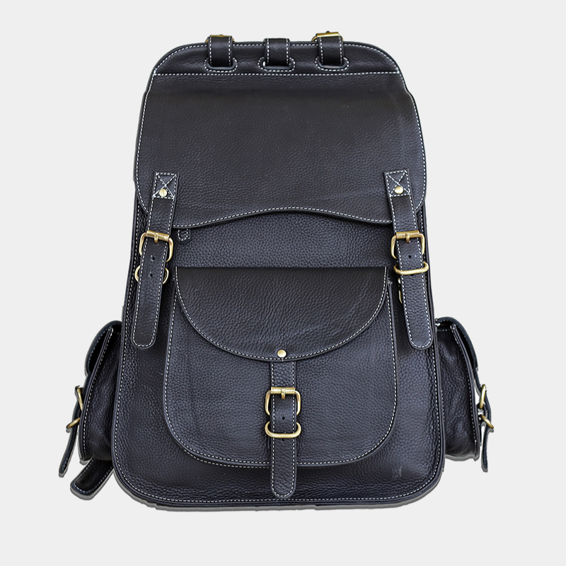 black and leather backpack Liberty Men's Elegant Leather Top Handle Sloan Mini Leather Backpack -