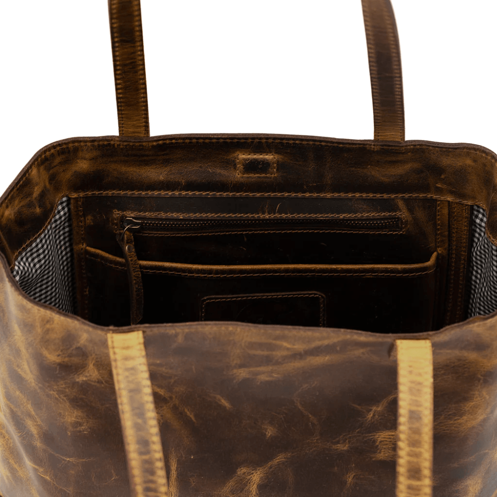 The Juneau Leather Tote | All Day Vintage Crossbody