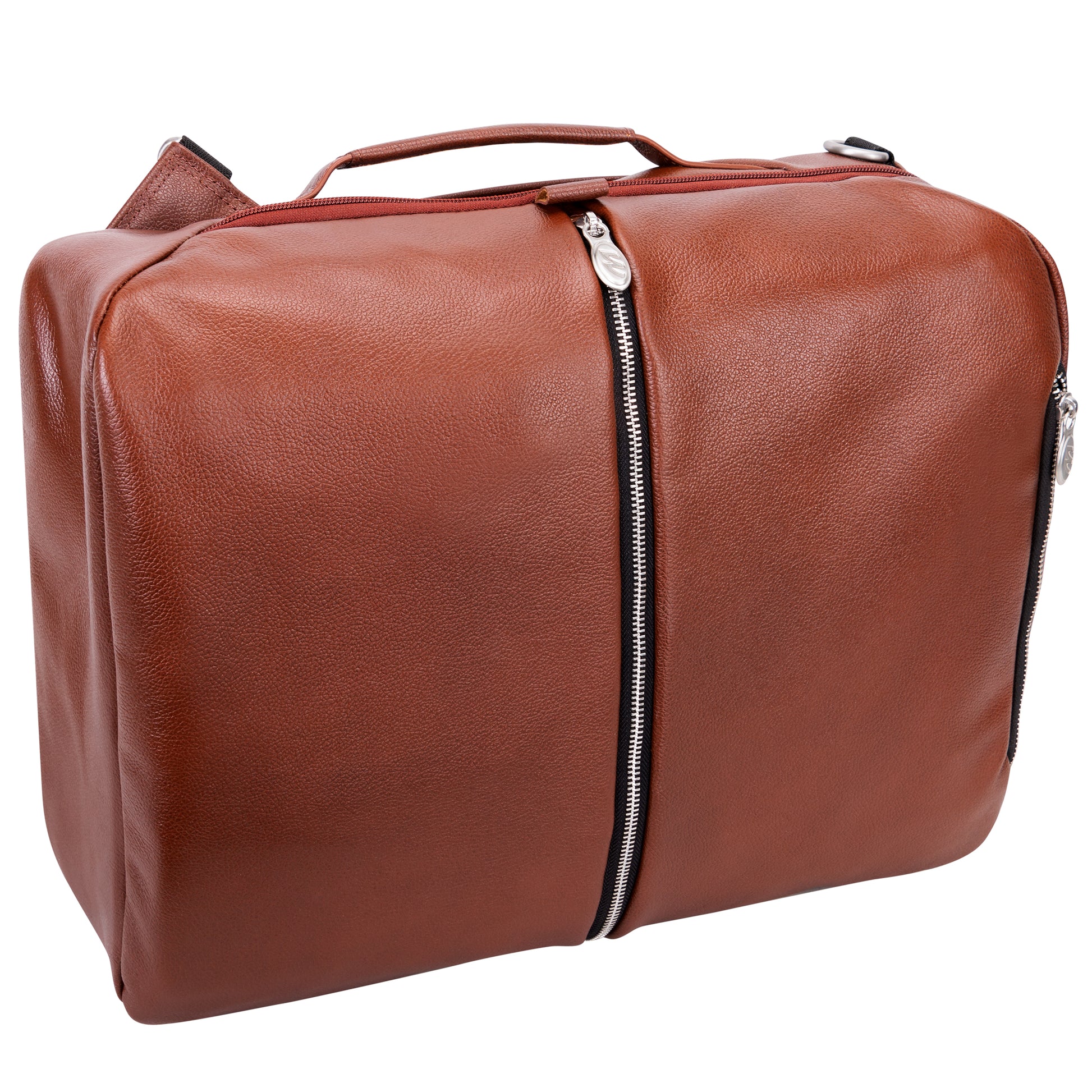 McKlein East Side 17 Nylon 2-in-1 Laptop Tablet Convertible Travel Backpack Cross-body - Black