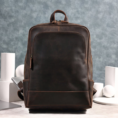 The Schooler Leather Backpack for School - Fits 15 Inch Laptops
