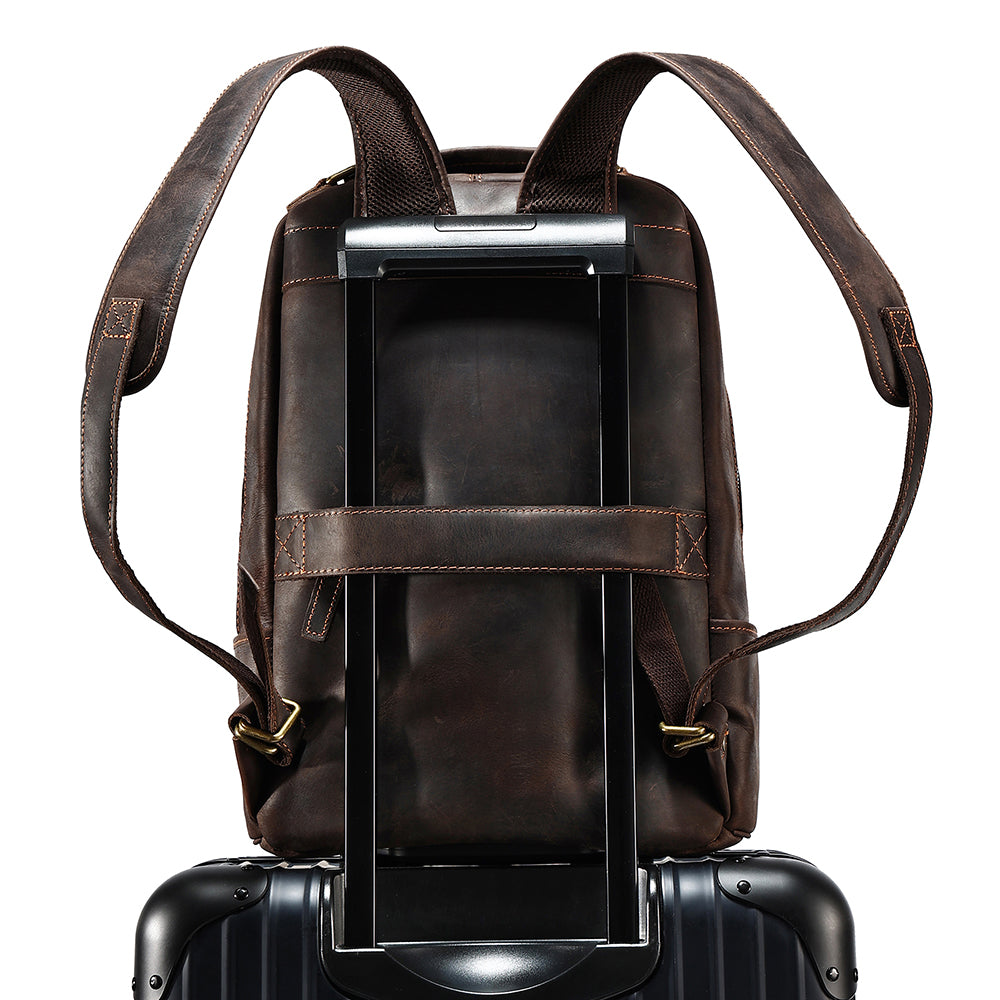 The Schooler Leather Backpack for School - Fits 15 Inch Laptops\