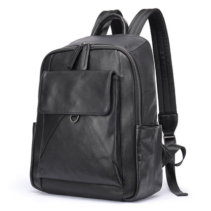 The Ebony | Black Leather Backpack for Men