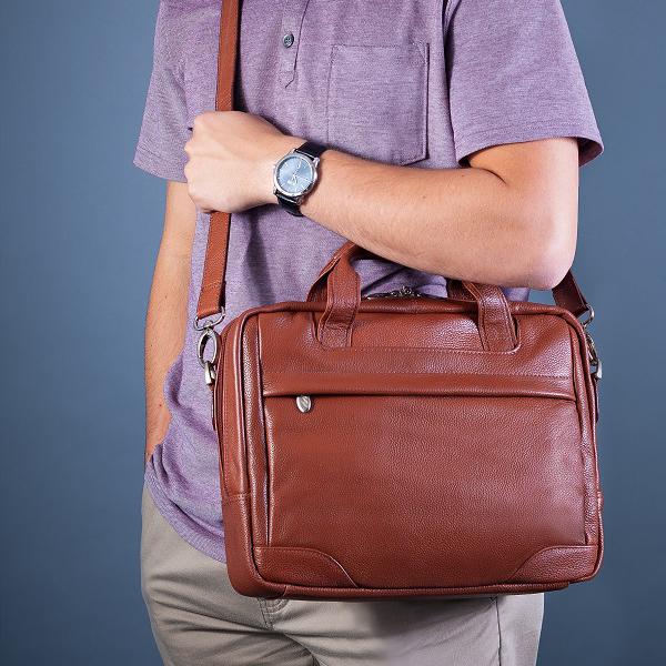 Briefcase - 13'' & A4 - Leather