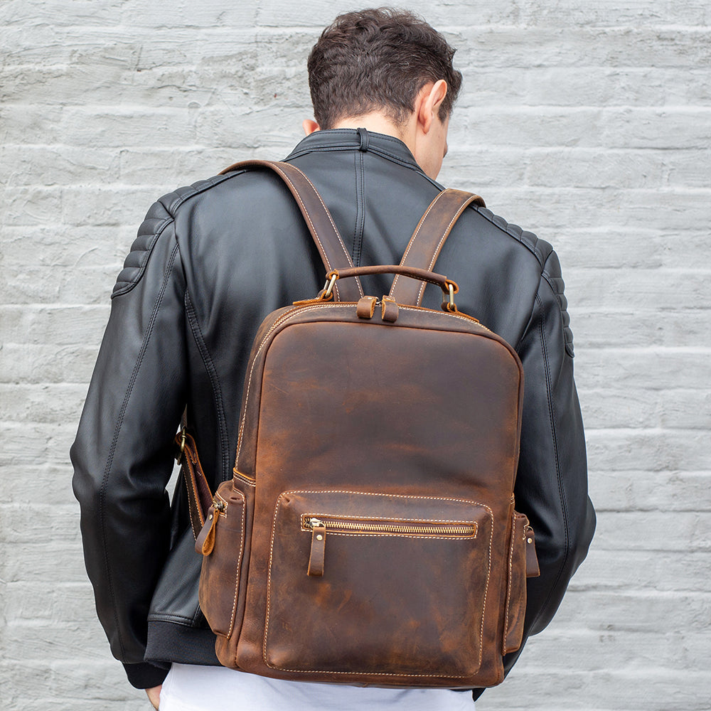 The Scatola | Leather Backpack for Men 