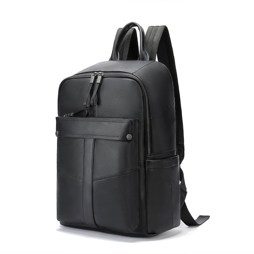 The Stygian | Men's Black Leather Backpack