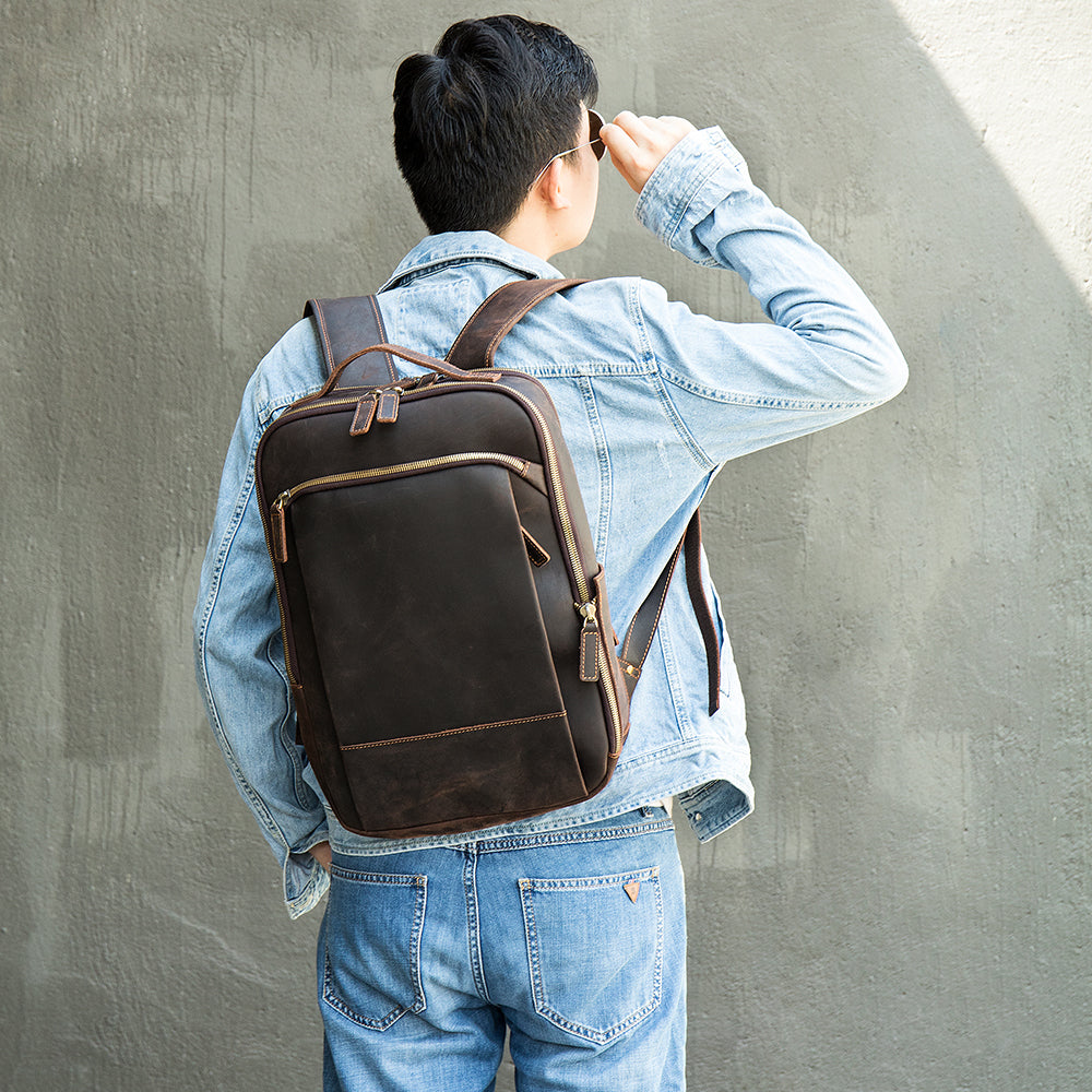 The Versato | Men's Leather Backpack