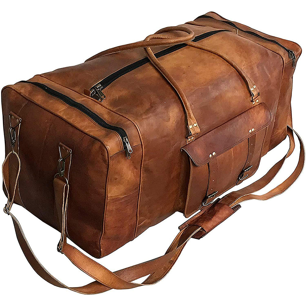 Extra Large Duffle Bag, Leather Weekend Bag