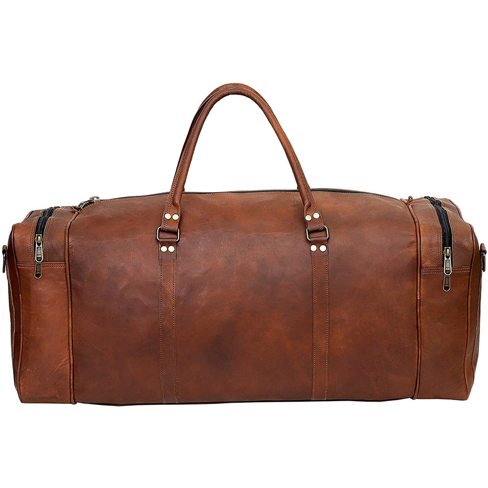 Extra large 2025 leather duffle bag