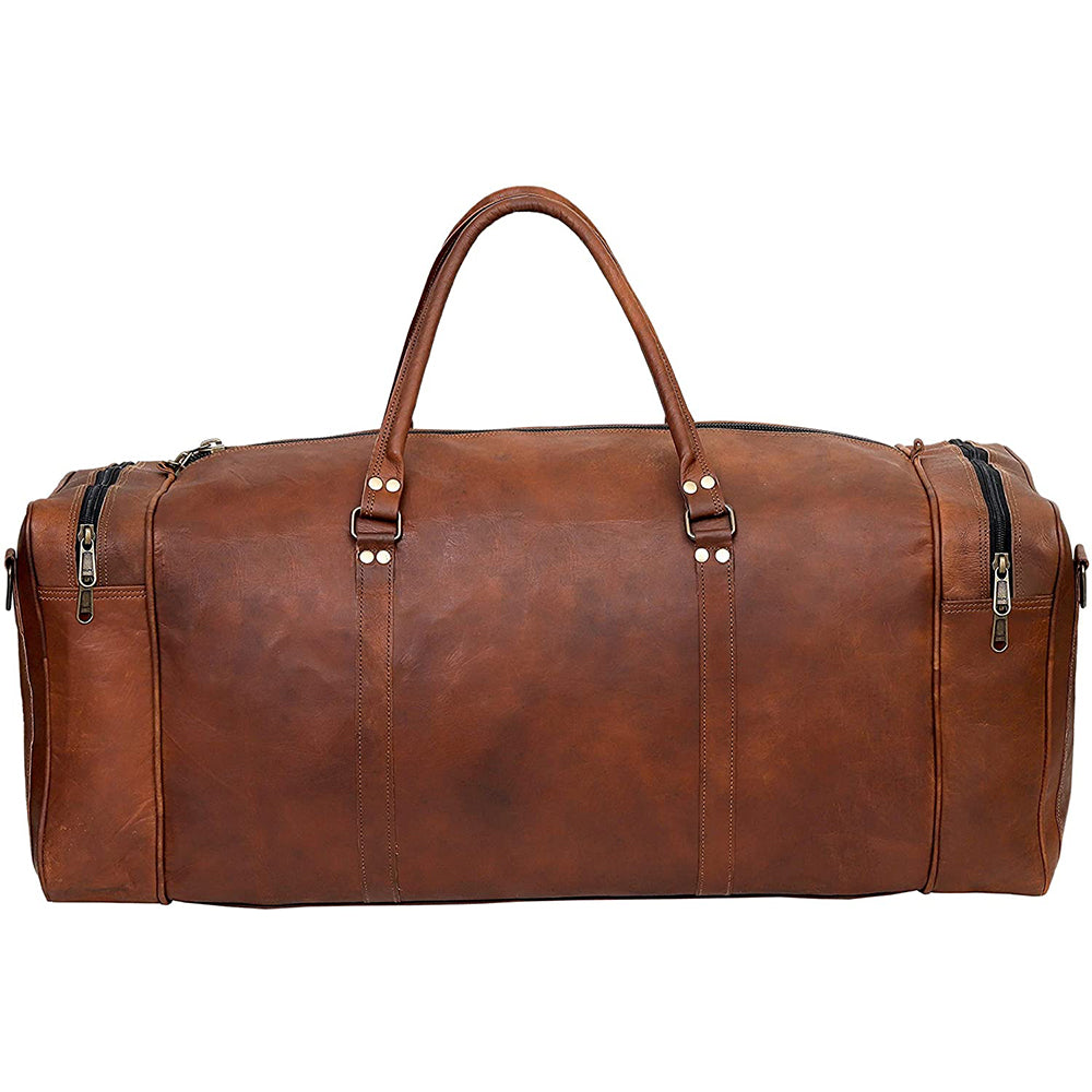Mens leather duffle bags for sale Clearance