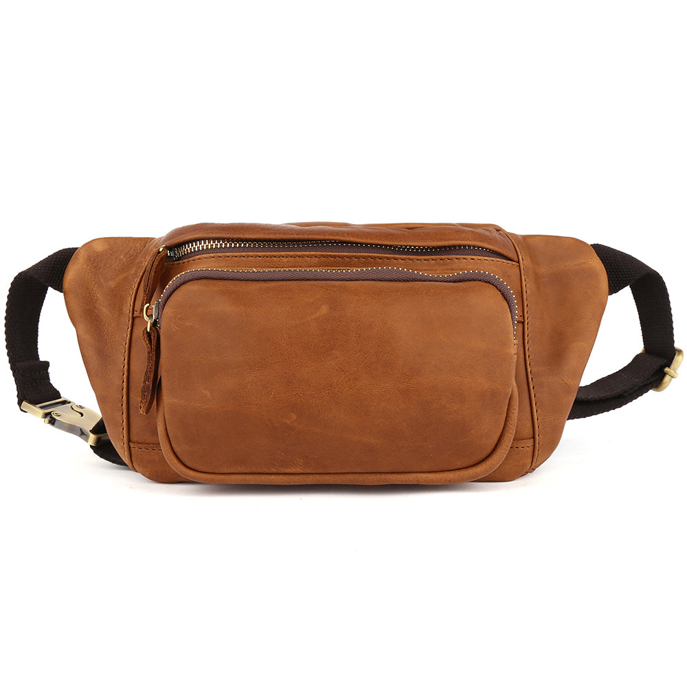 Leather Fanny Pack Crossbody