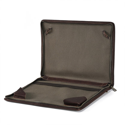The Amber | Leather Laptop Case