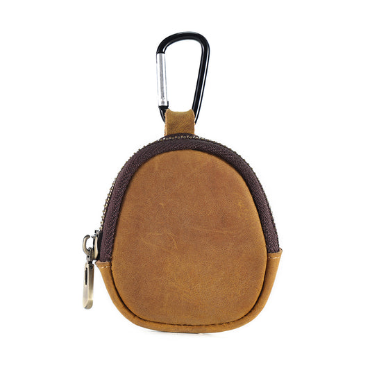 Unisex Designer Leather Coin Pouch Keychain Bag With Coin Pouch