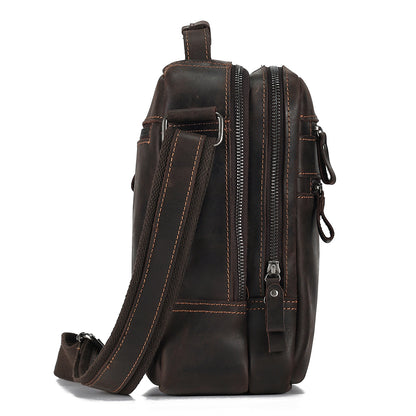 The Auburn  Classic Leather Shoulder Bag for Men
