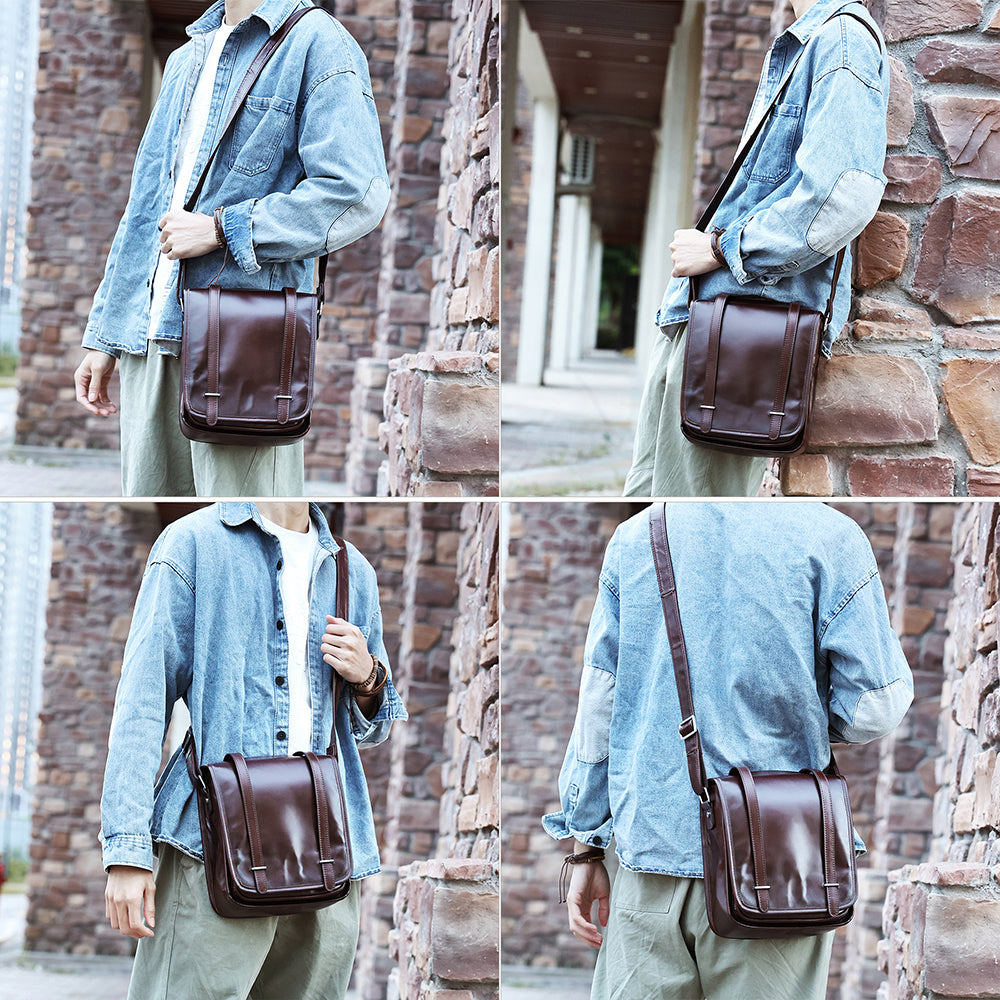 The Elara | Leather Crossbody Bag for Men