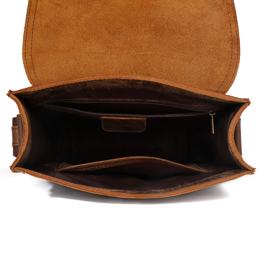 The Hickory | Men's Leather Messenger Satchel