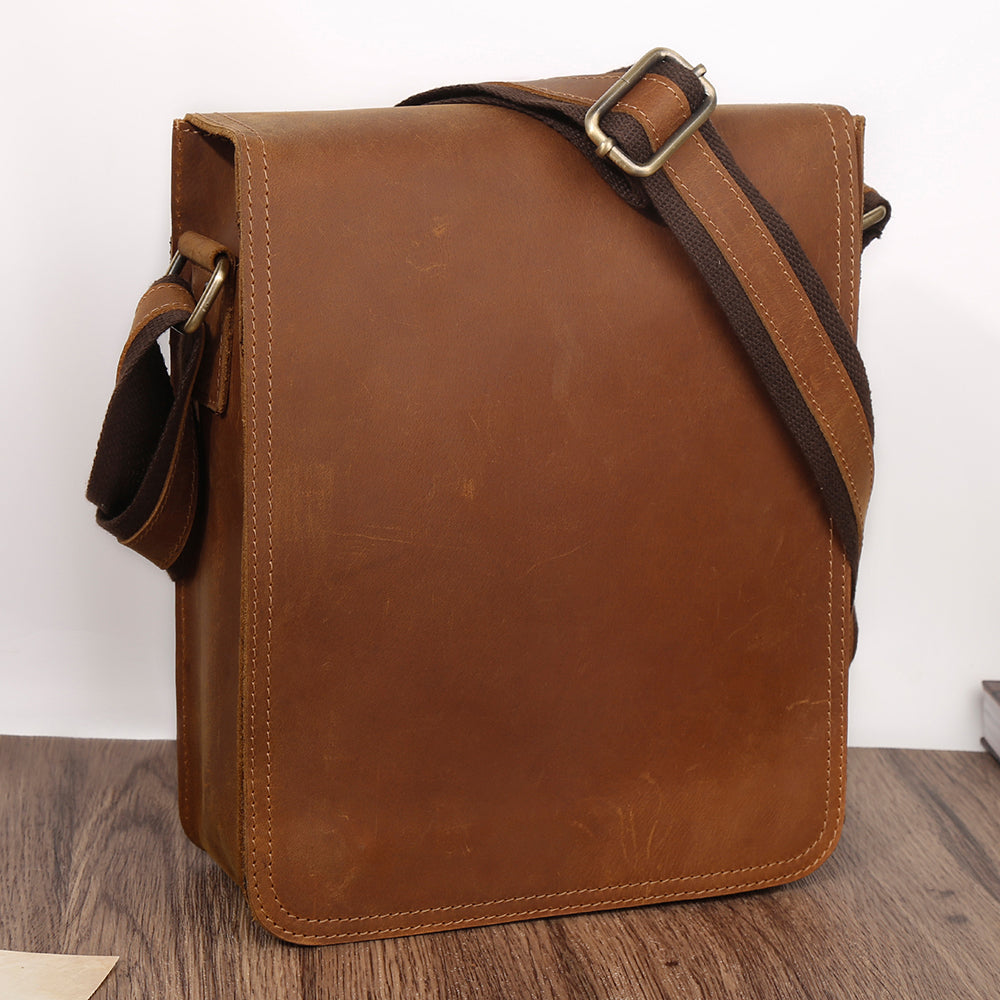 The Hickory | Men's Leather Messenger Satchel