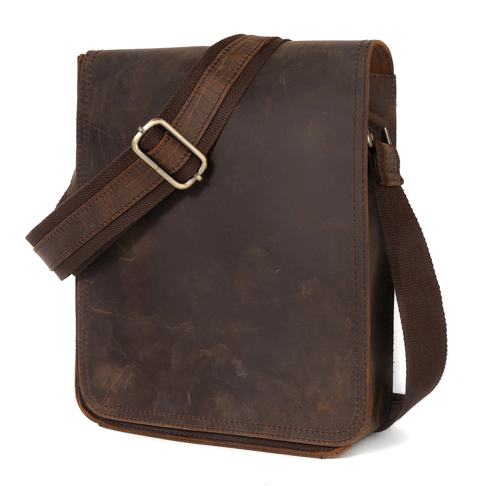 The Hickory | Men's Leather Messenger Satchel