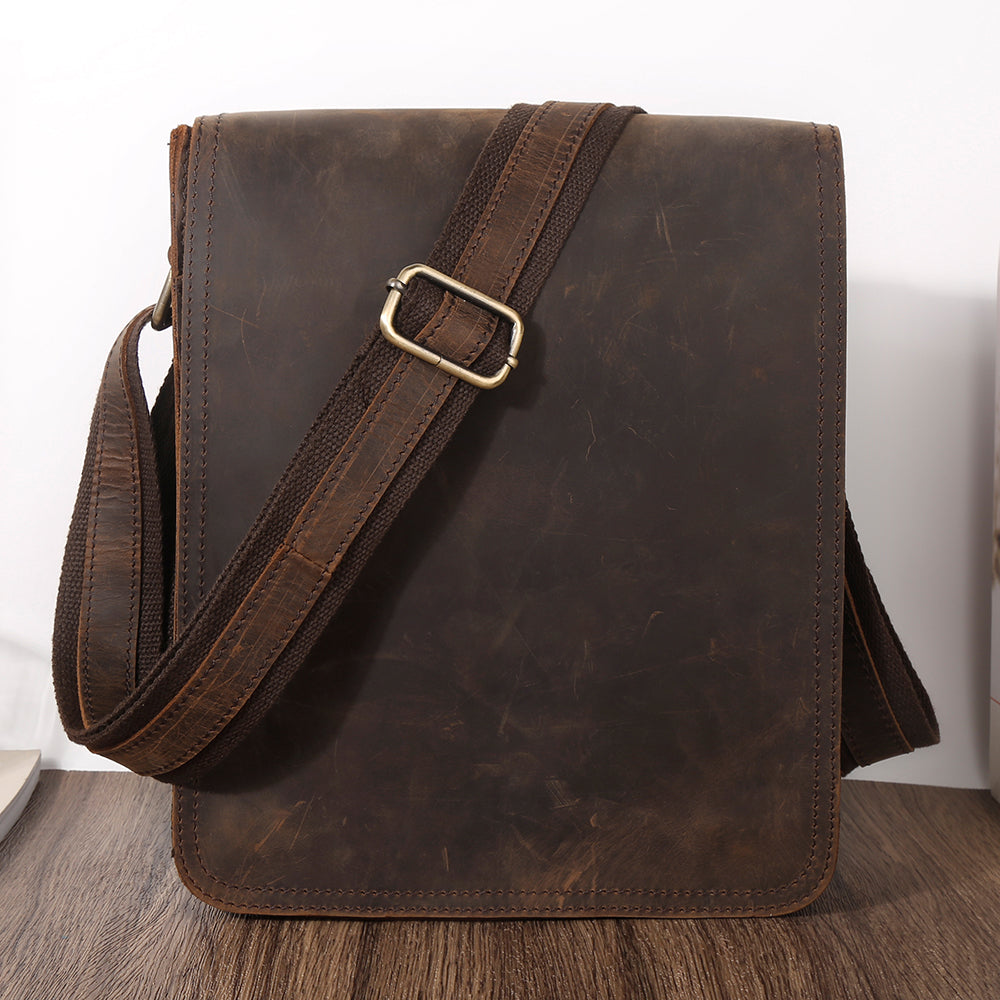 The Hickory | Men's Leather Messenger Satchel