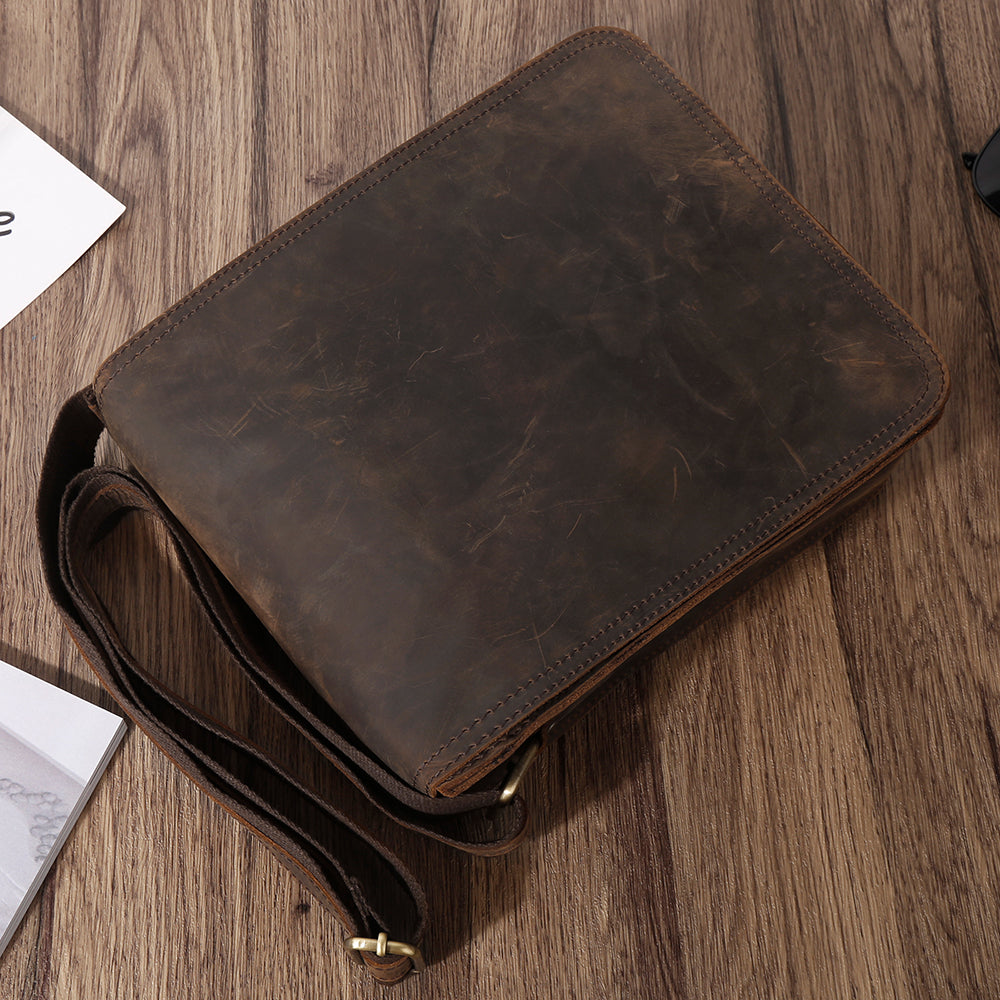 The Hickory | Men's Leather Messenger Satchel