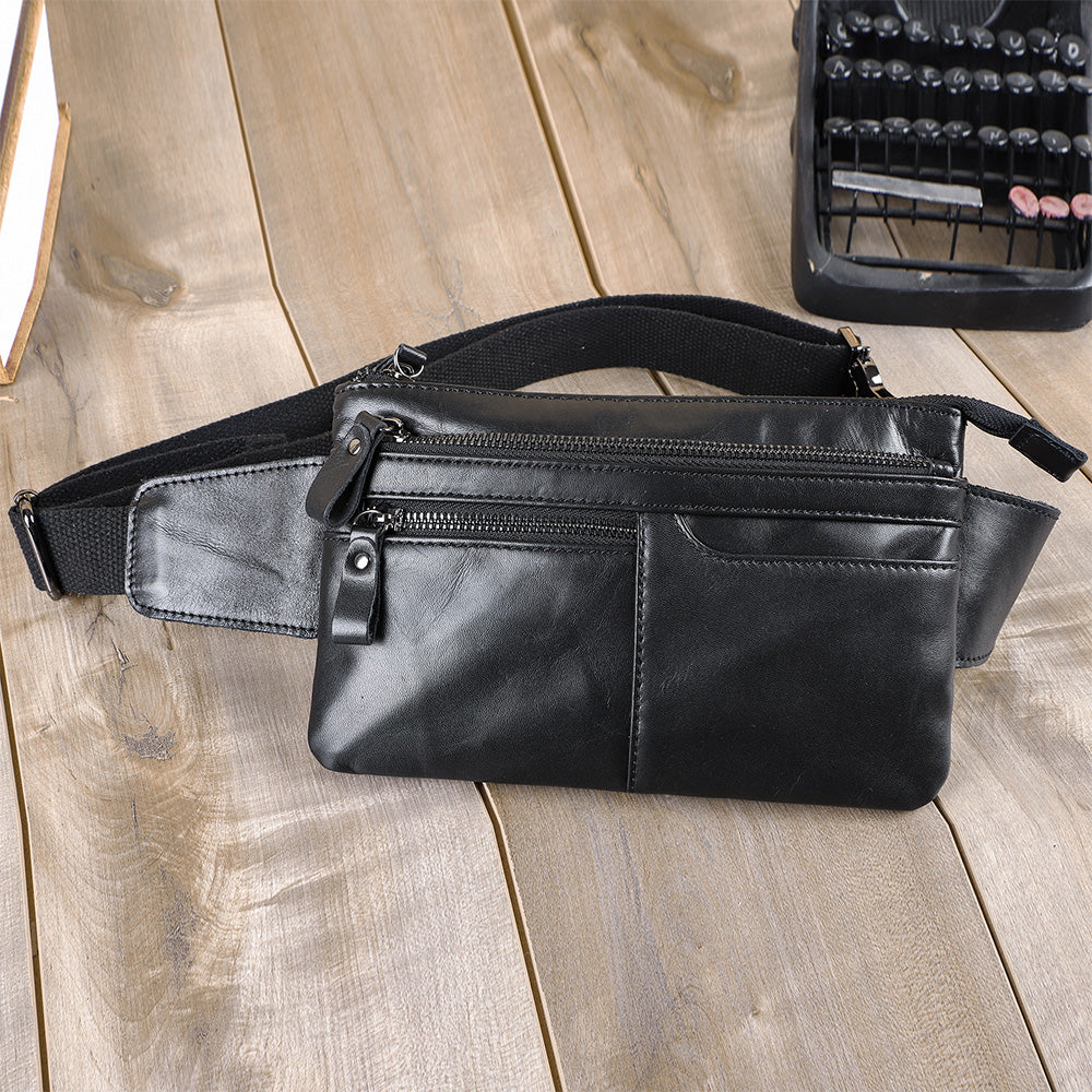 The Hipstack | Men's Leather Waist Bag