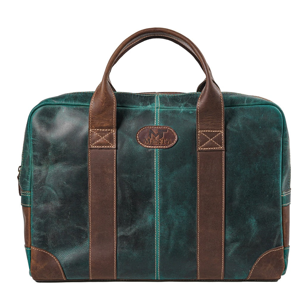 The Jefferson | Buffalo Leather Men's Briefcase Full Grain Laptop Bag