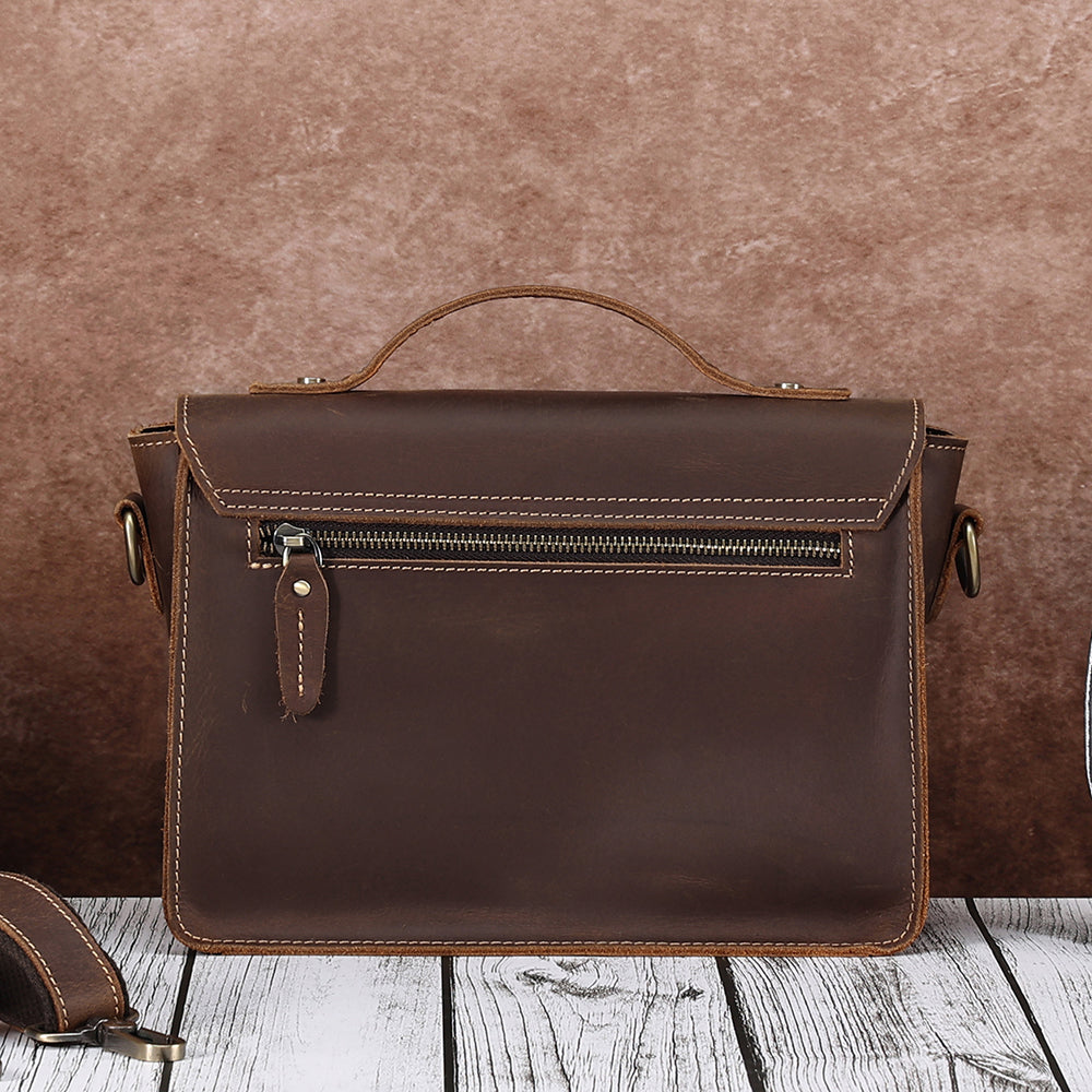 The Joy Type | Classic Leather Crossbody Bag for Men