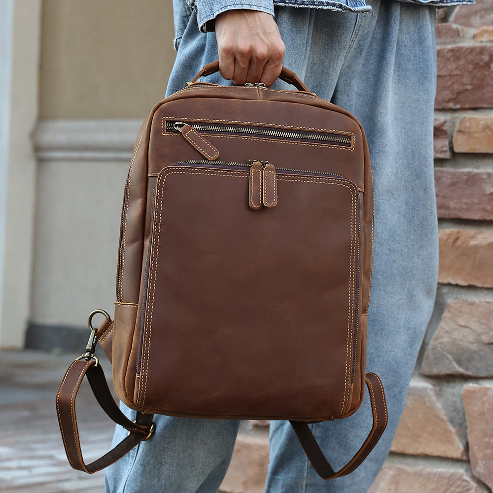 The Kleos | Men's Classic Leather Backpack