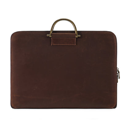 The Magra | Classic Leather Briefcase for Men