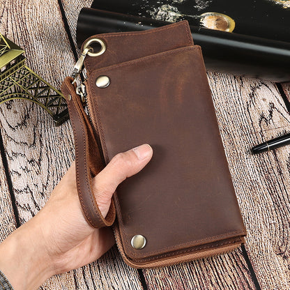 Womens Leather Wallet - Brown Genuine Leather Purse