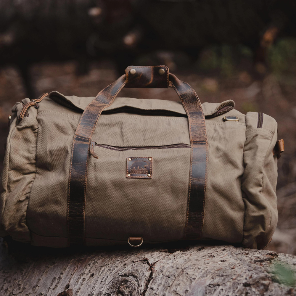 Mens discount canvas duffle