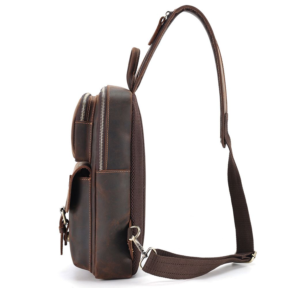 Leather Crossbody Bag for Travel