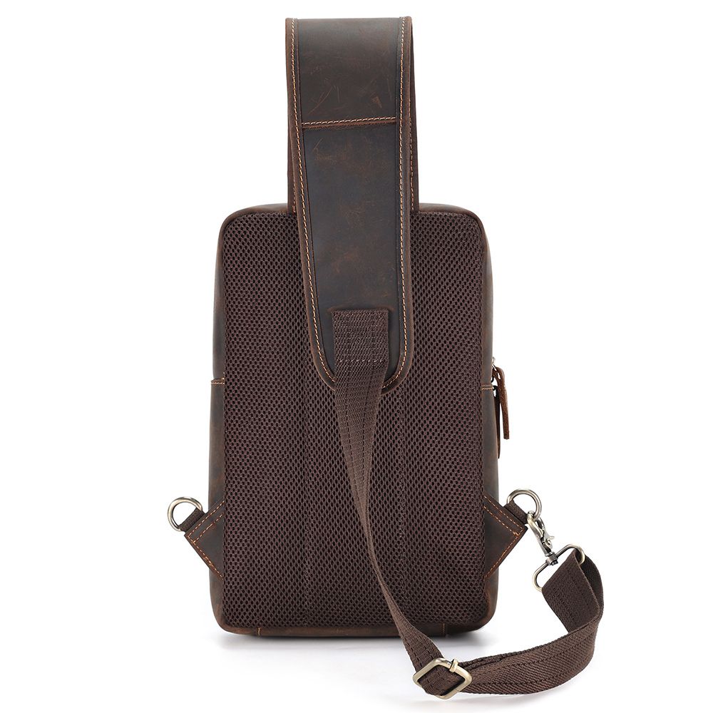 The Obrysus | Classic Leather Sling Bag for Men