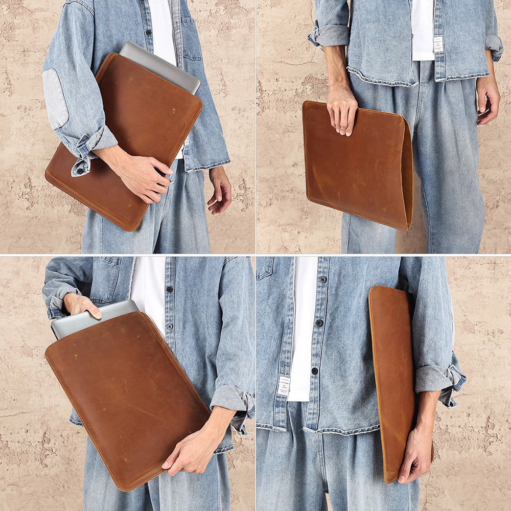 The Orizzonte | Vintage Leather Laptop Case