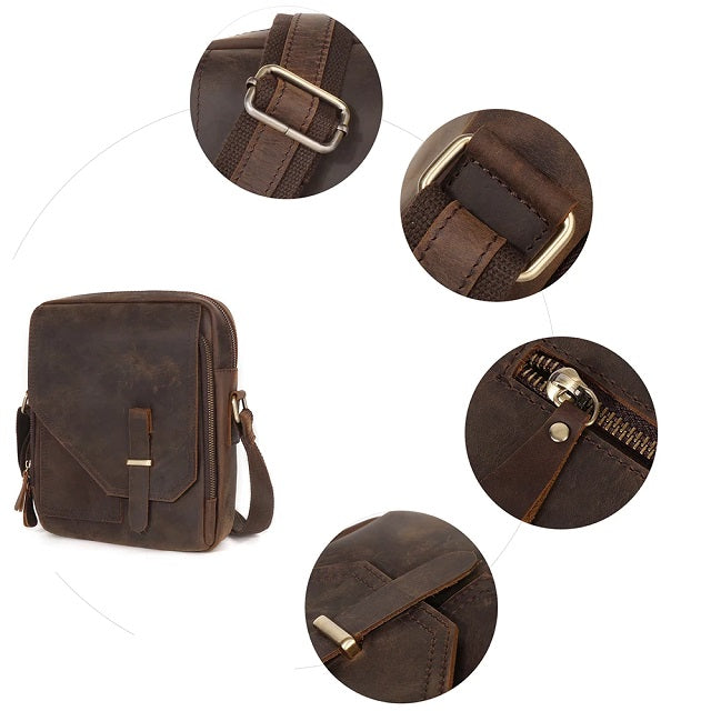 Large Leather Tri-Fold Purse - Dark Brown | Berber Leather Quality Leather  Bags Shop | Leather Bag Company in UK